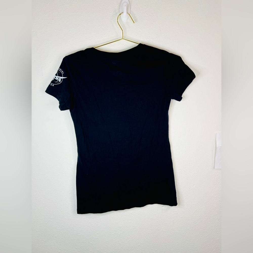 NASA Official Gear Black Short Sleeve Astronaut Space Rider Shirt Size Medium - Picture 7 of 9